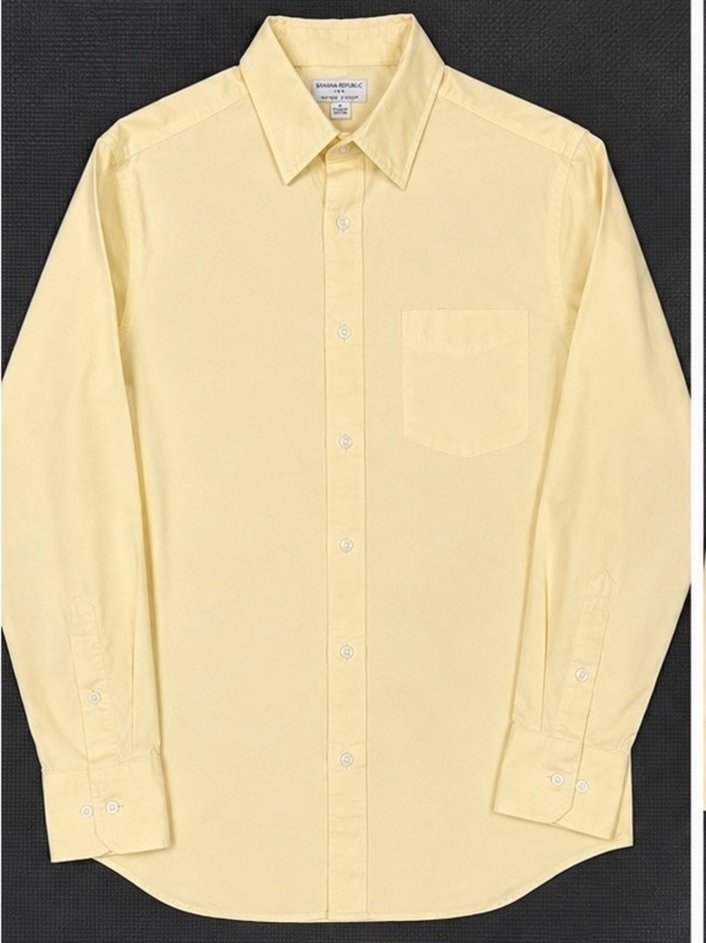Banana Republic Yellow Long-Sleeve Dress Shirt Woody Toy Story Costume